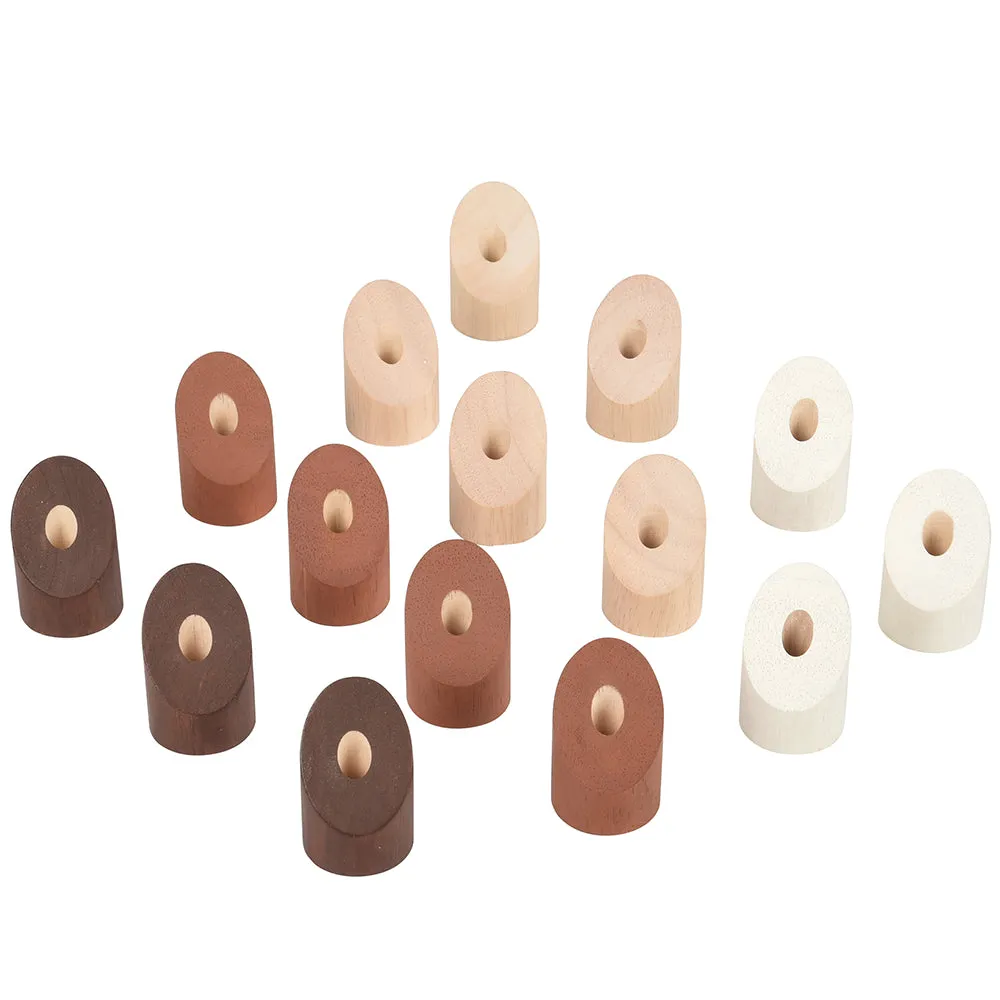 Natural Geo Stacker | 20-Piece Wooden Eco-Friendly Set