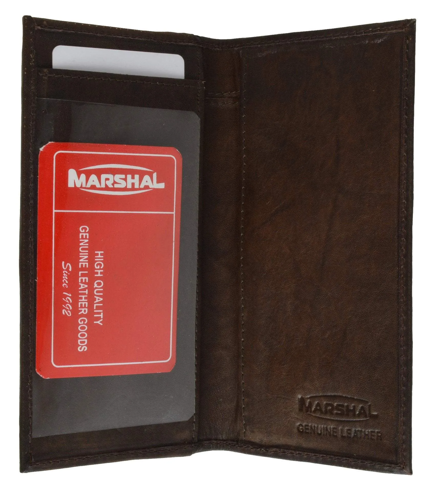 New Leather Checkbook Wallet and Credit Card Holder with Detachable Sleeve 3507 CF (C)