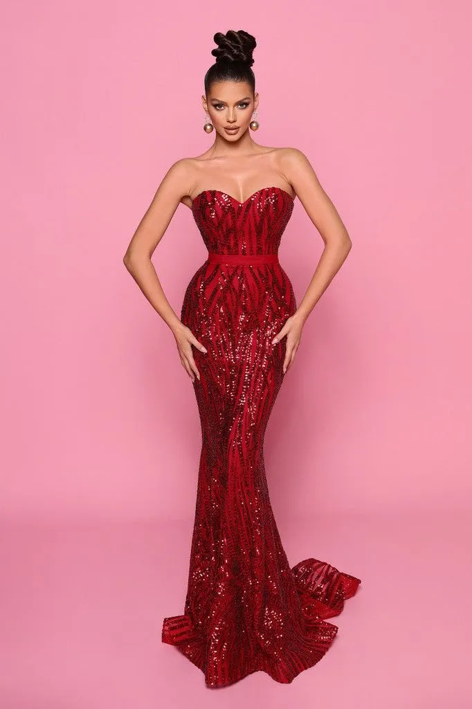 NICOLETTA GOWN - RUBY