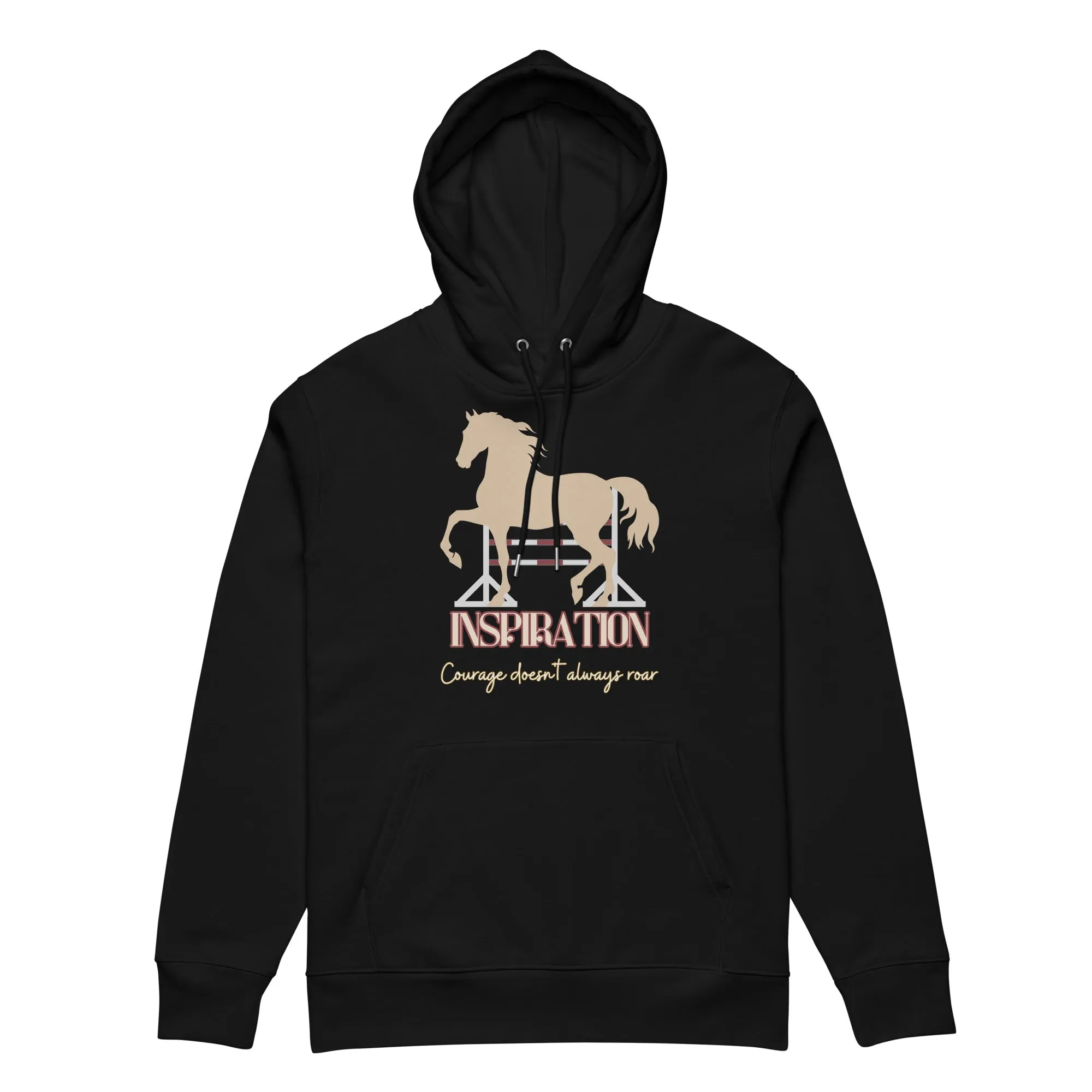 Organic Cotton Hoodie with Horse Print - Vegan & Eco-Friendly