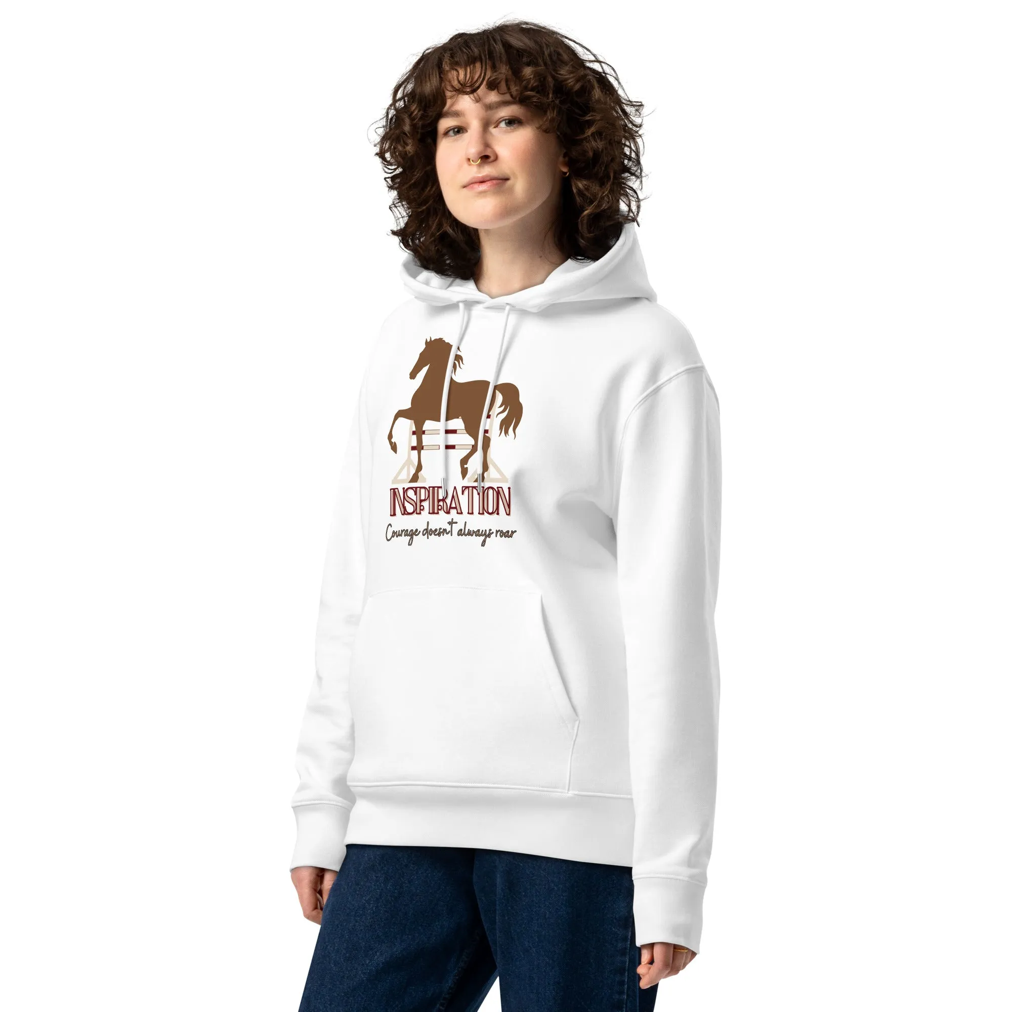 Organic Cotton Hoodie with Horse Print - Vegan & Eco-Friendly