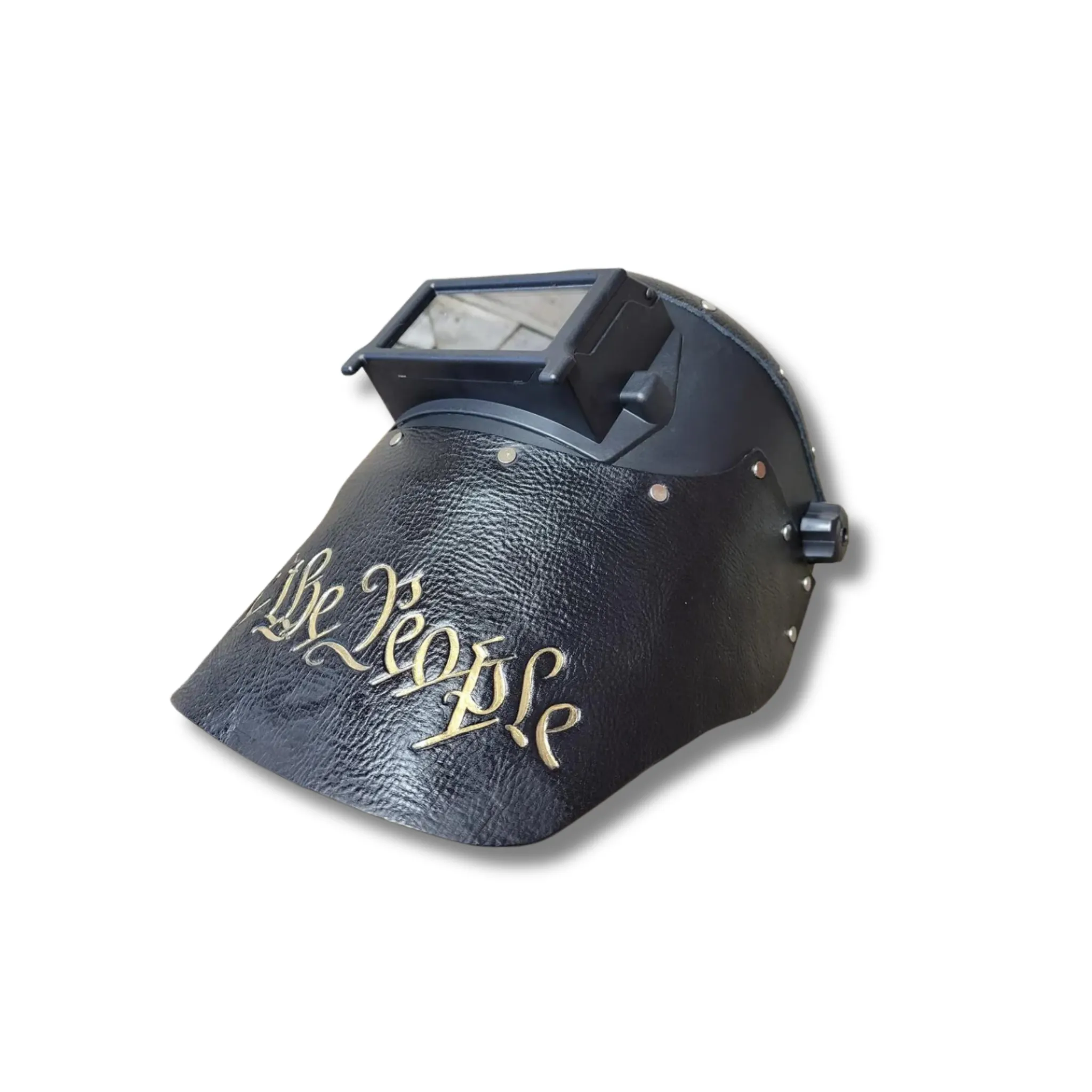 Outlaw Leather - Welding Hood - We the People - Black