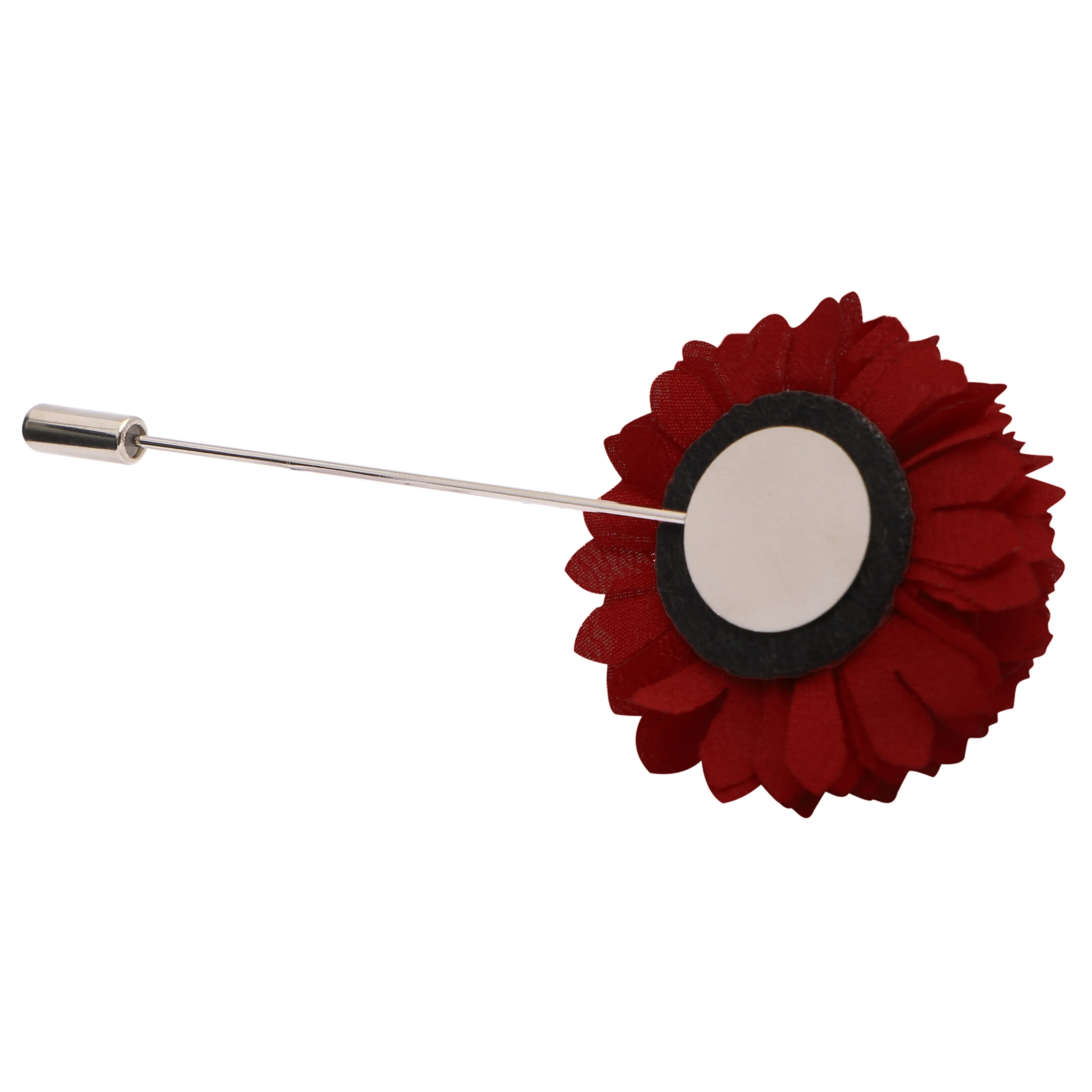 Peluche Stunning Maroon Brooch For Men