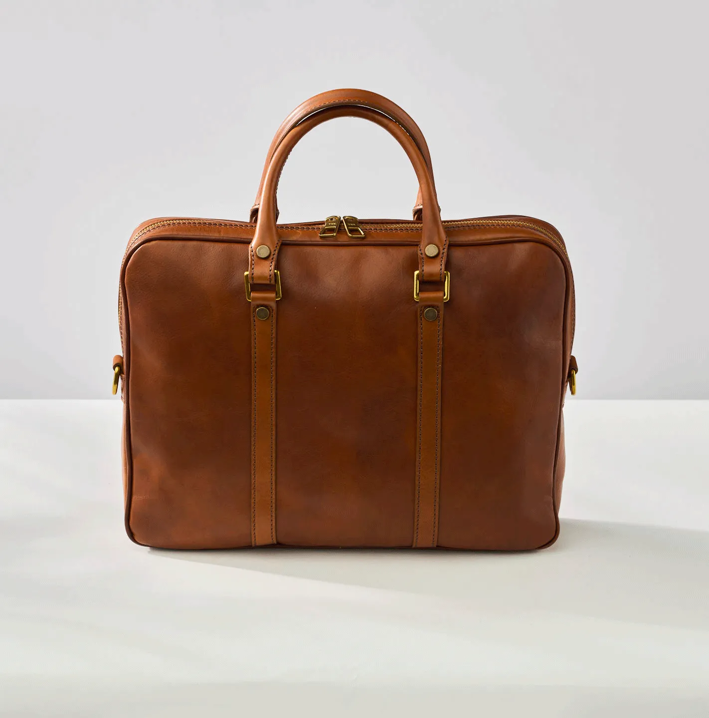 Piero Briefcase Cognac