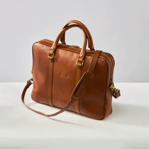 Piero Briefcase Cognac