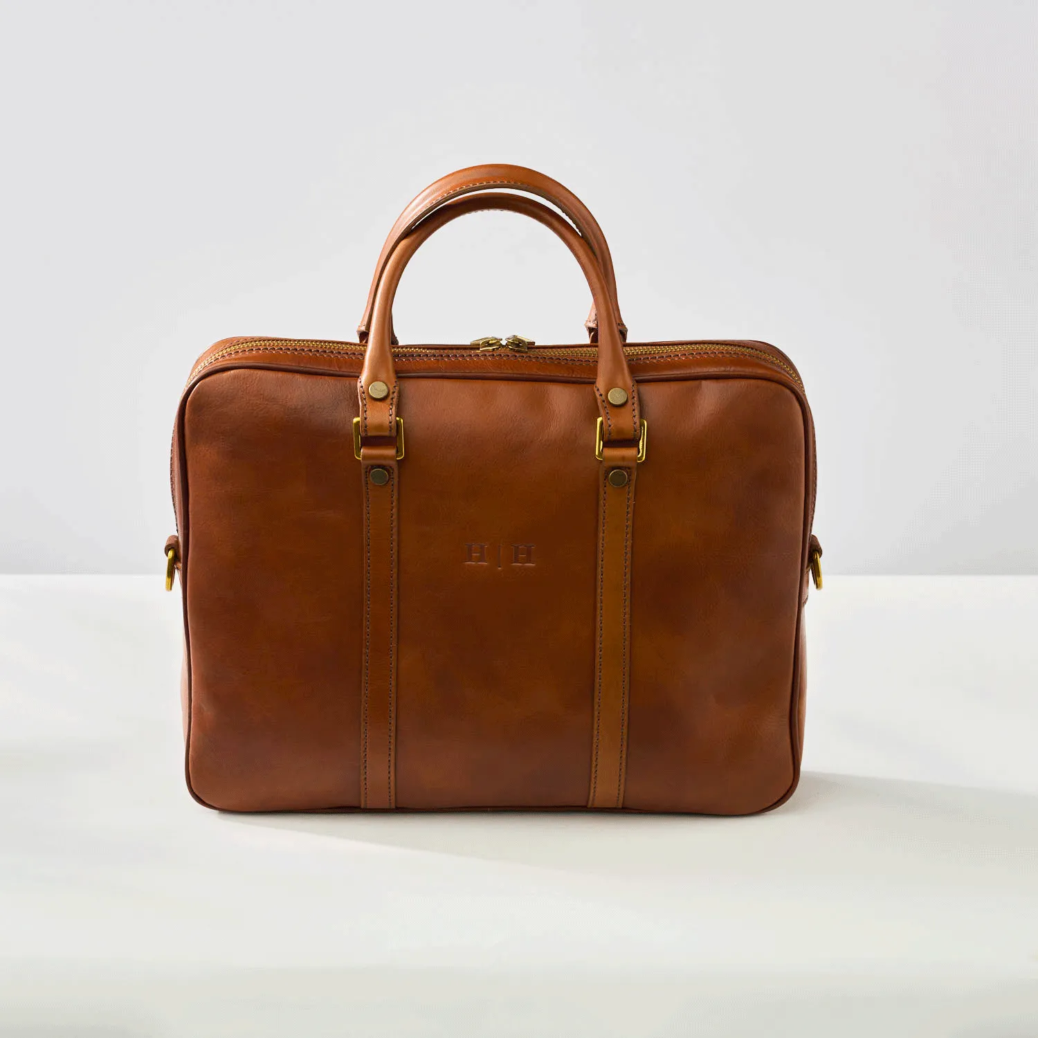 Piero Briefcase Cognac