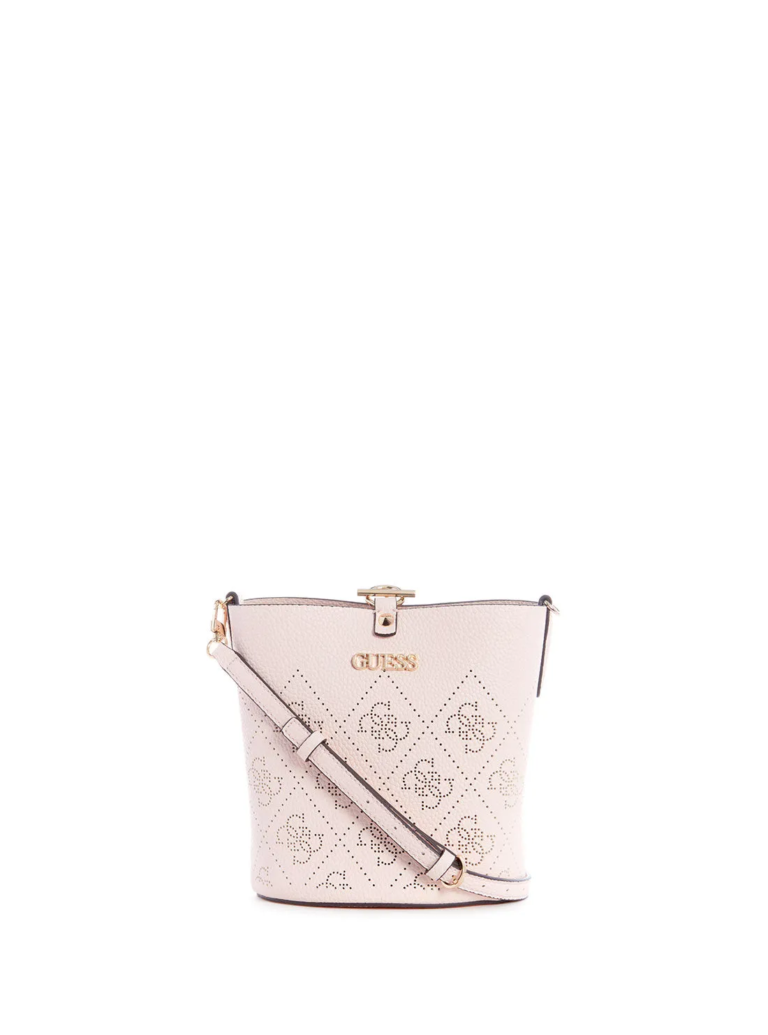 Pink Amara Crossbody Bucket Bag