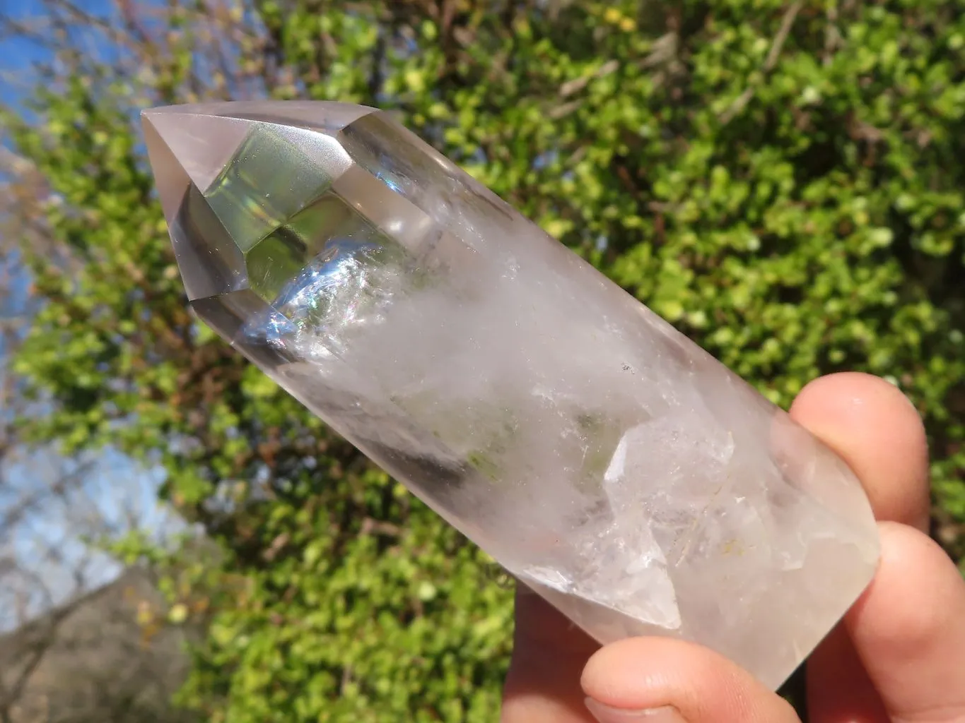 Polished Stunning Clear Quartz Crystal Points x 6 From Madagascar