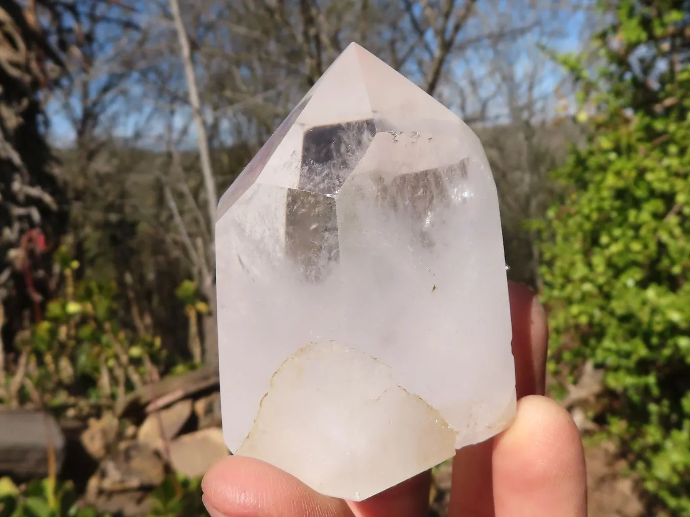 Polished Stunning Clear Quartz Crystal Points x 6 From Madagascar