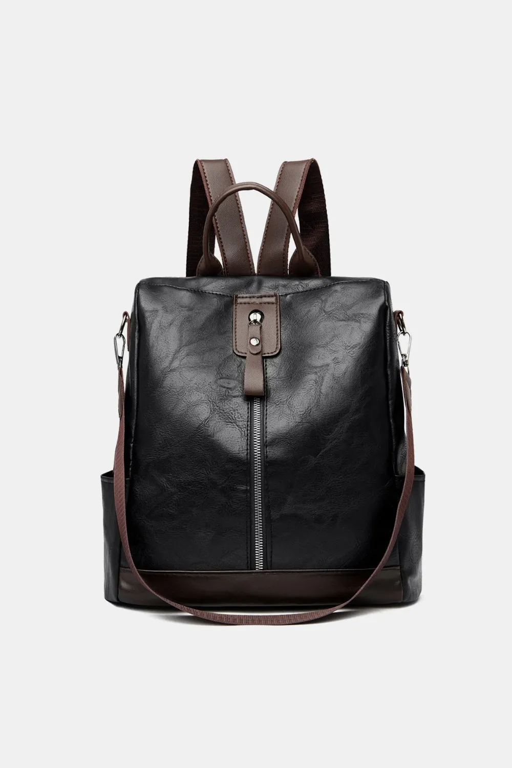 PU Leather Large Backpack Bag