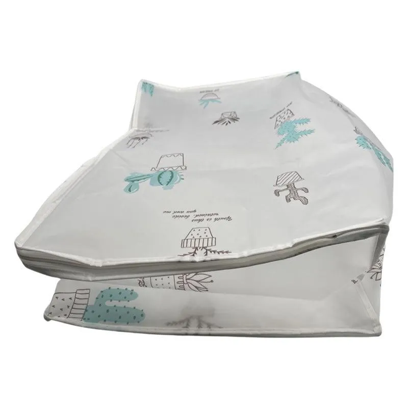 Quilt Clothes Storage Bag With Peva Material F49-8-1023 Flower