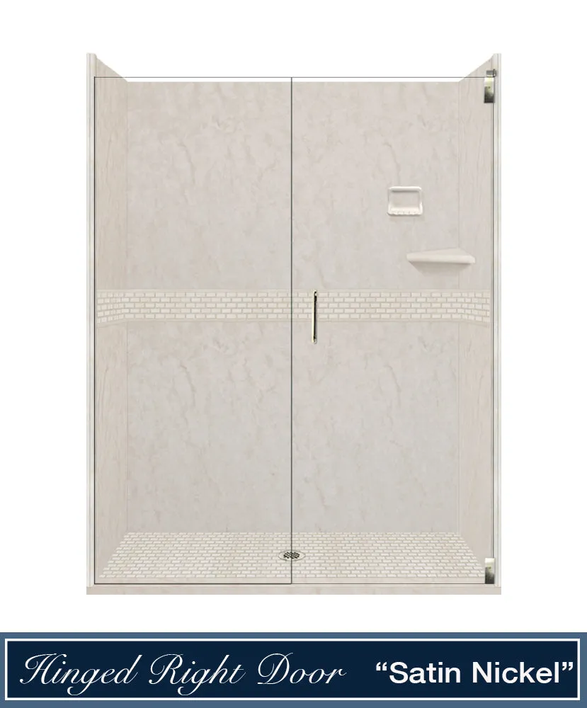 Rafe Marble Classic Alcove Shower Enclosure Kit