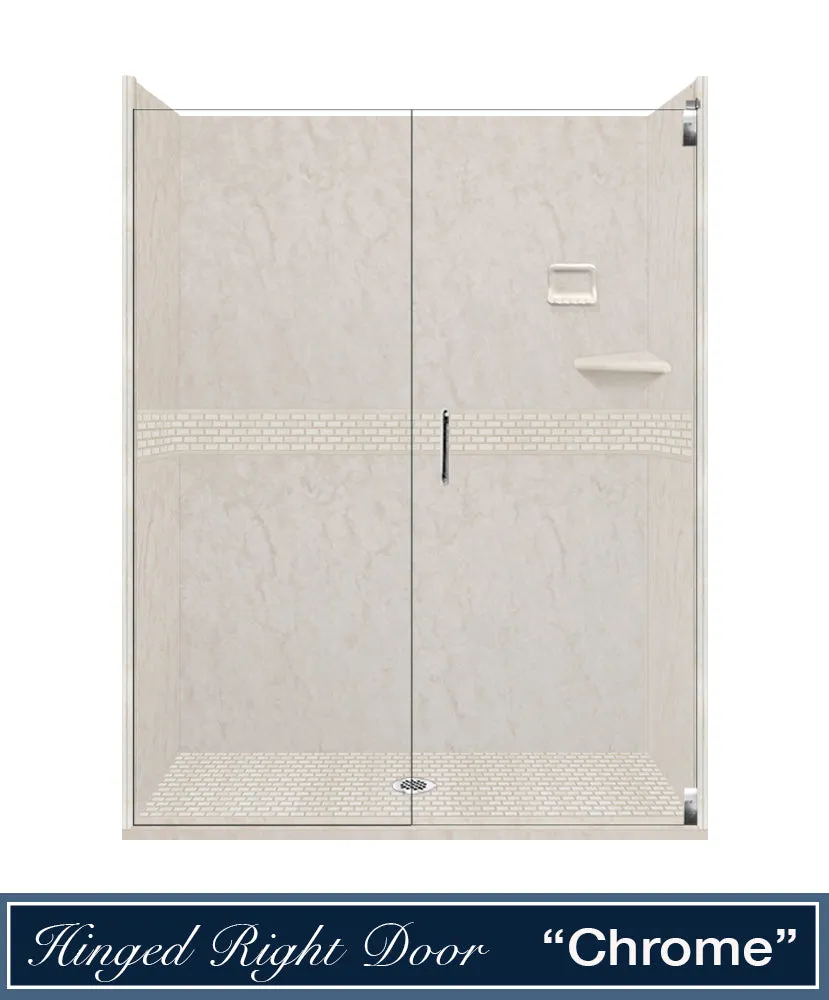 Rafe Marble Classic Alcove Shower Enclosure Kit