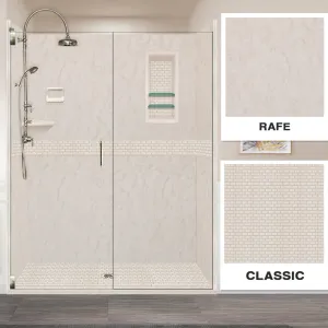 Rafe Marble Classic Alcove Shower Enclosure Kit