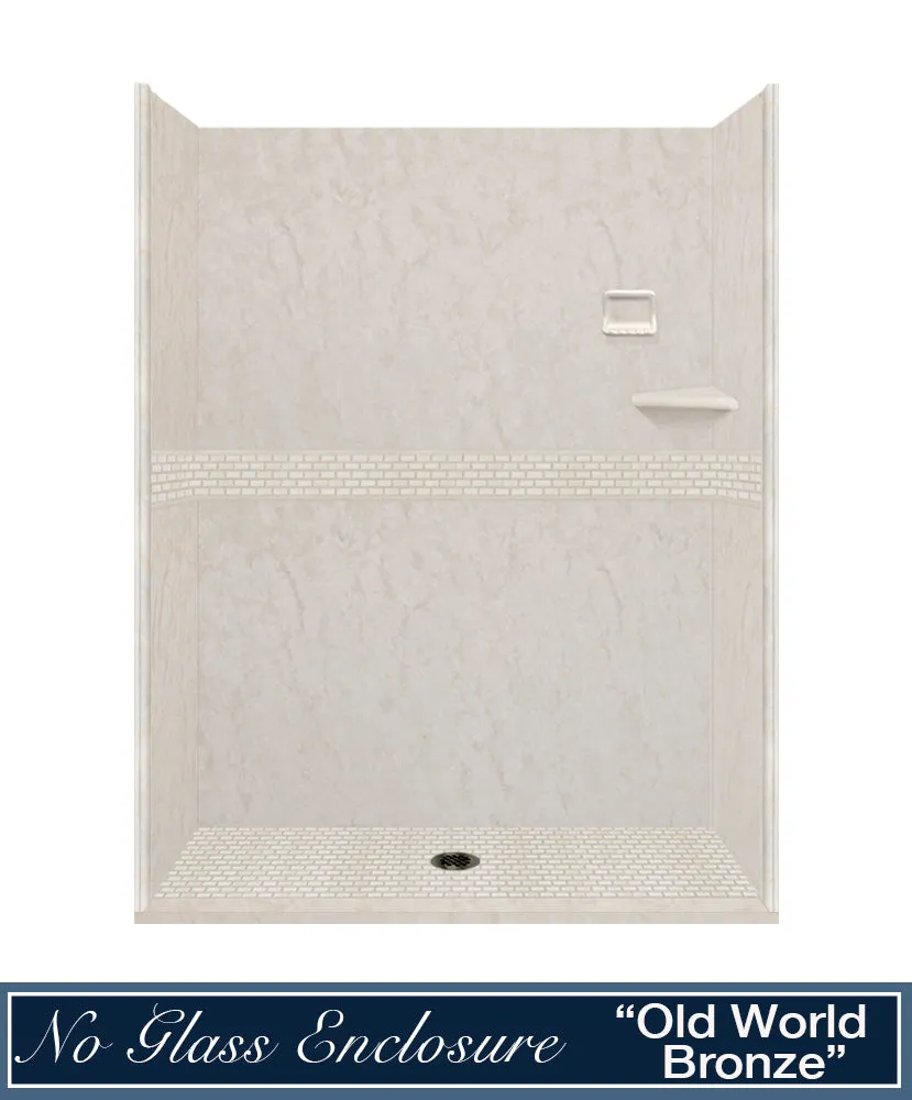 Rafe Marble Classic Alcove Shower Enclosure Kit