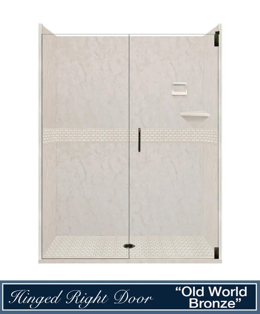 Rafe Marble Classic Alcove Shower Enclosure Kit