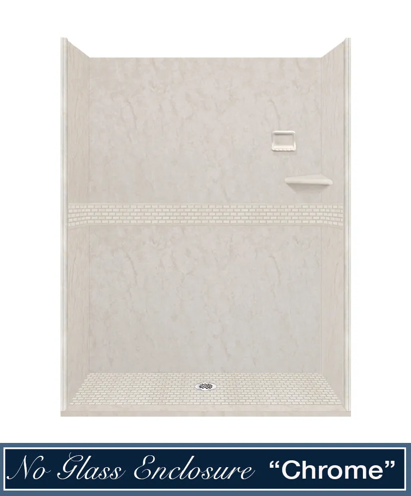 Rafe Marble Classic Alcove Shower Enclosure Kit