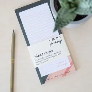 Recycled Paper & Card Slim Ideas Listpad - Green