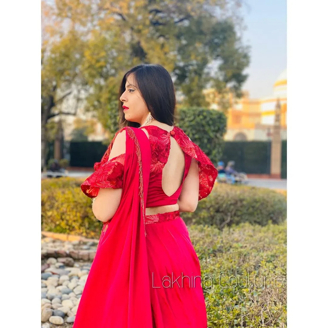 Red Stunning Saree