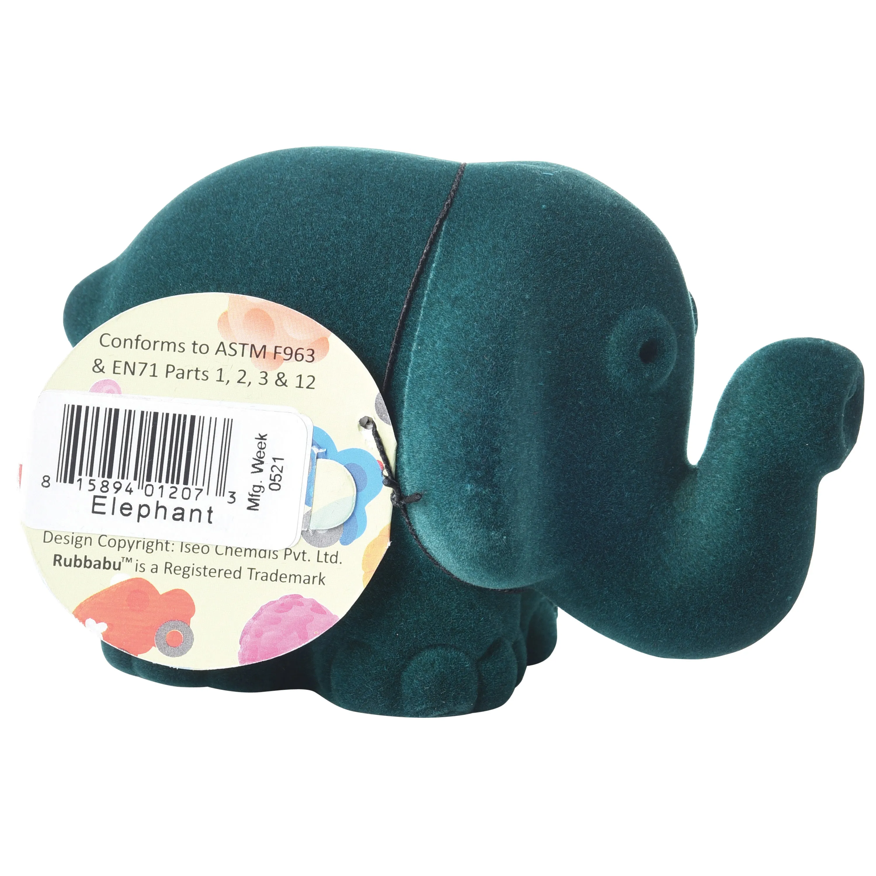 Rubbabu&reg; Animal Buddy Elephant, Green