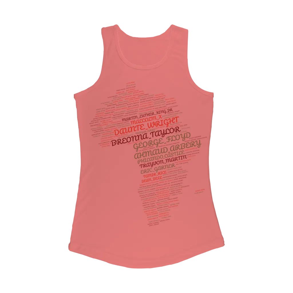 Say Their Names! Women Performance Tank Top