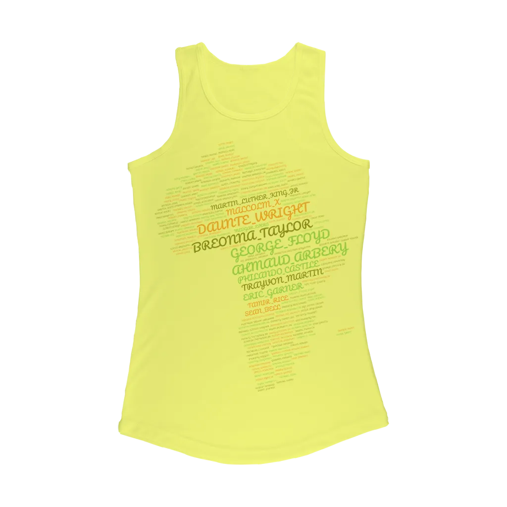 Say Their Names! Women Performance Tank Top