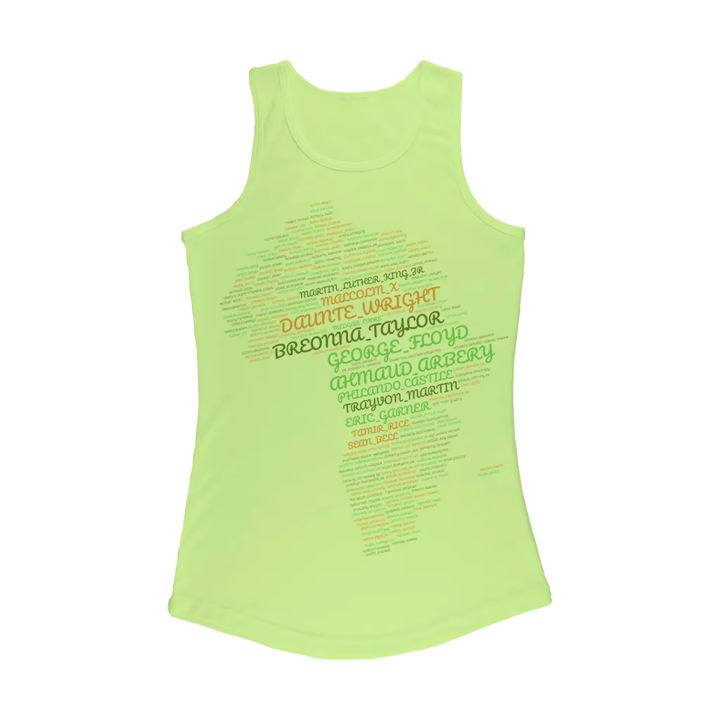 Say Their Names! Women Performance Tank Top