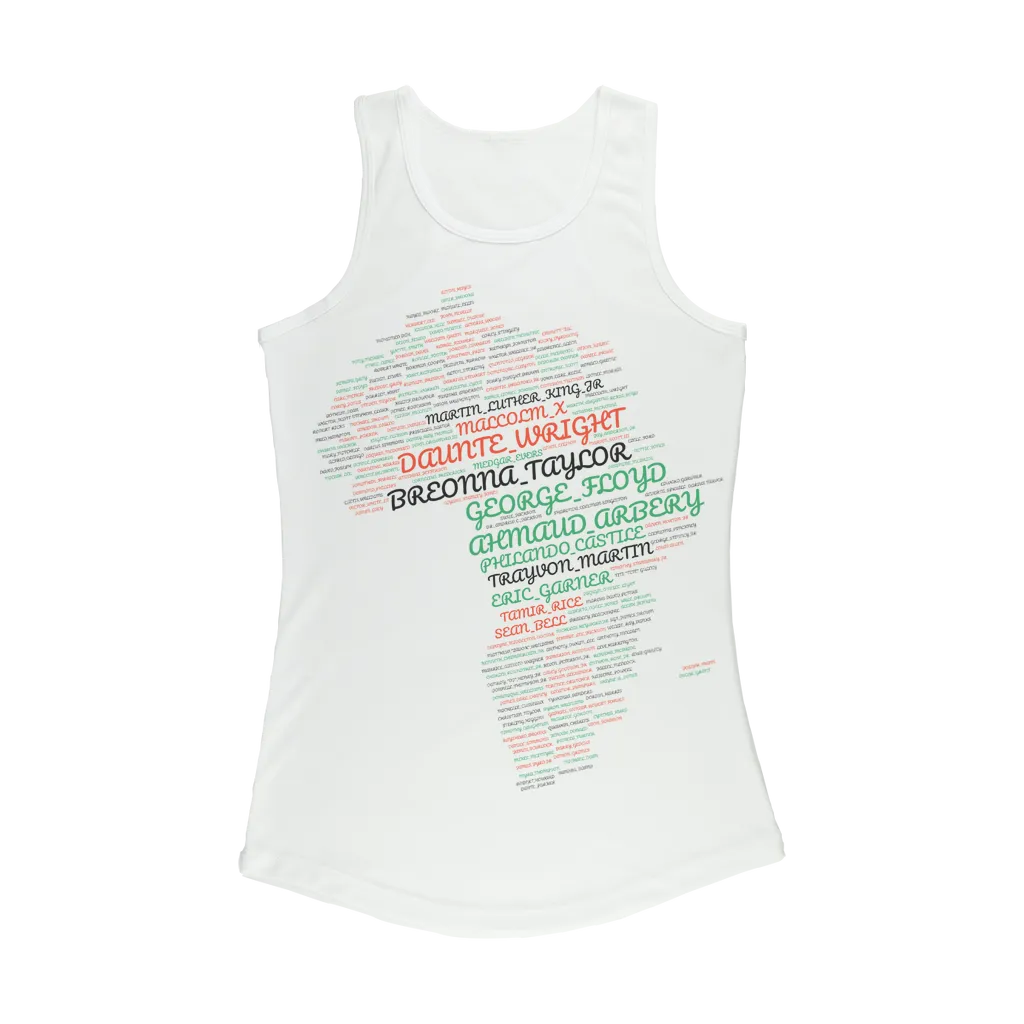 Say Their Names! Women Performance Tank Top