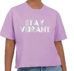 Stay Vibrant Middie Tee