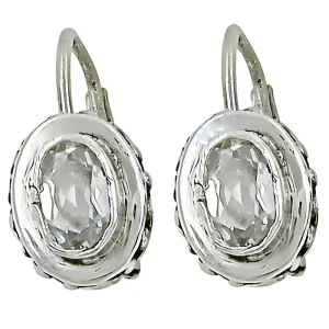 Stunning CZ Ethnic Designer Silver Earrings - Shop Now