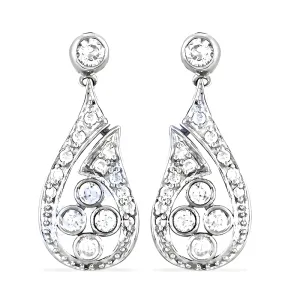 Stunning CZ Silver Party Wear Earrings - Shop Now