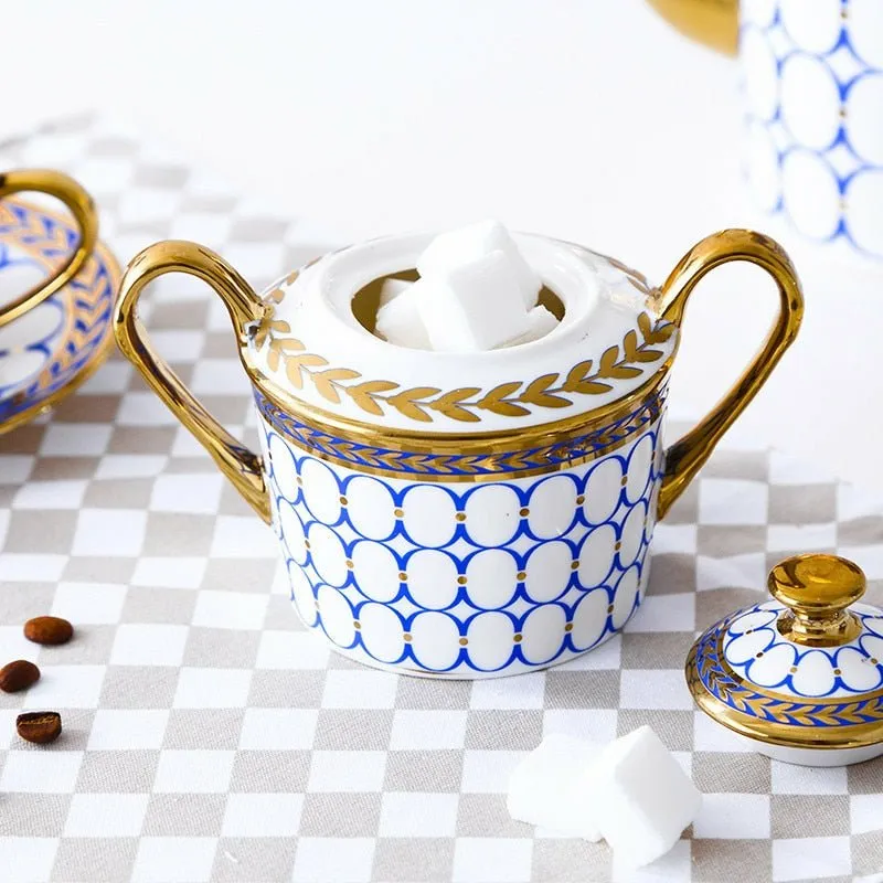 Stunning Geometric Tea/Coffee/MIlk Set in 2 Colors