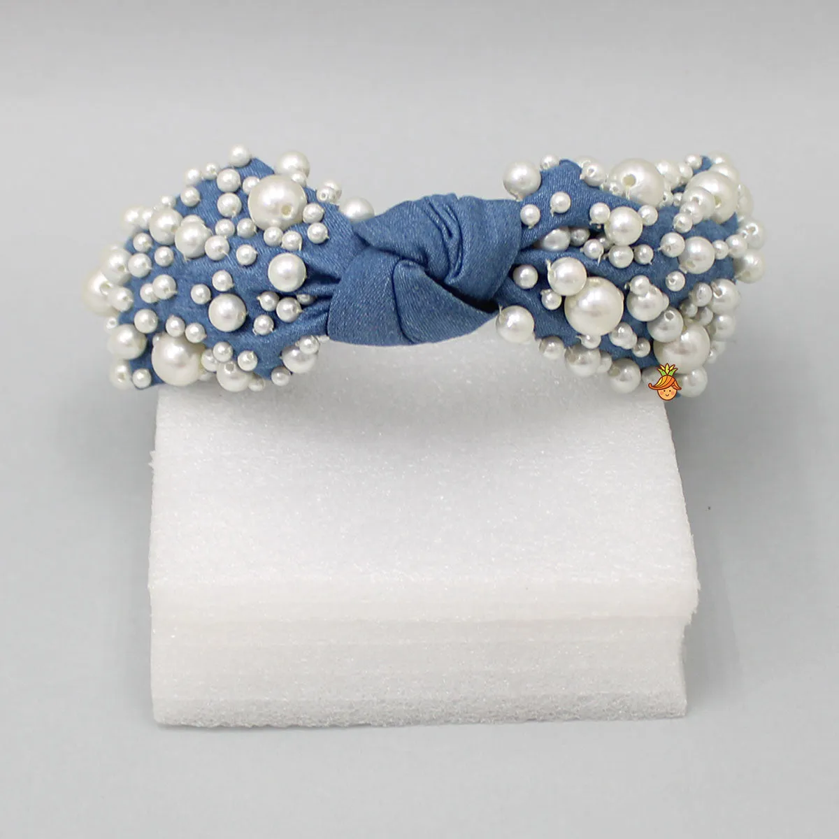 Stunning Knot Detailed Denim Hair Band