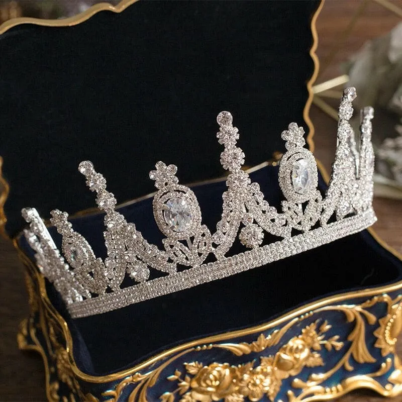 Stunning Luxury Tiara Zirconia for Weddings and Pageants