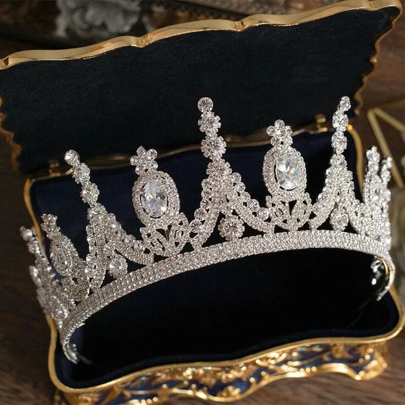 Stunning Luxury Tiara Zirconia for Weddings and Pageants