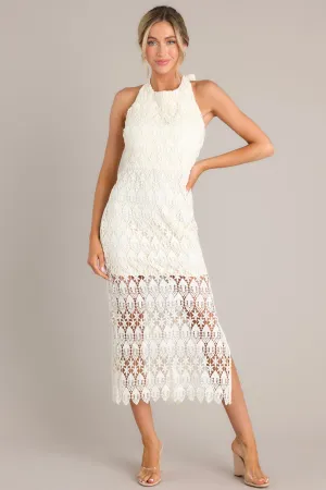 Stunning One Ivory Midi Dress