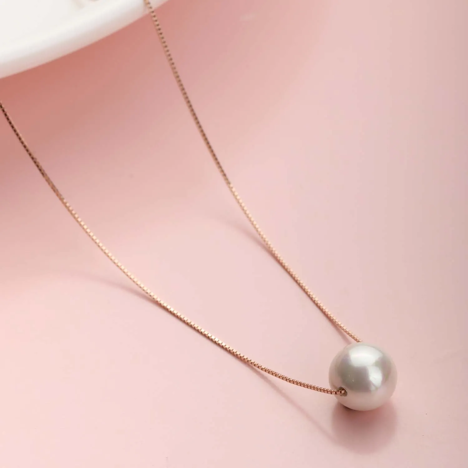 Stunning Pearl 925 Silver Necklace