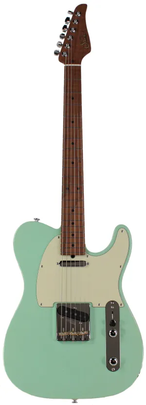 Suhr Select Classic T Guitar, Roasted Flamed Neck, Surf Green