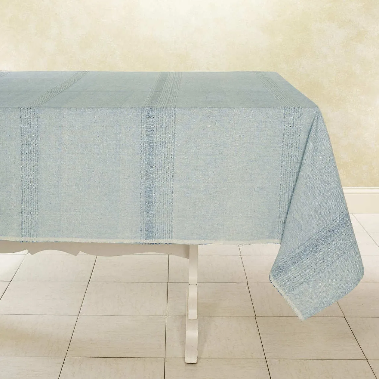 Sustainable Threads 100% Cotton Tablecloth – Juniper Berry – 70" x 108"