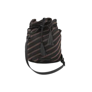 Taffeta Monili Stripe Mini Bucket