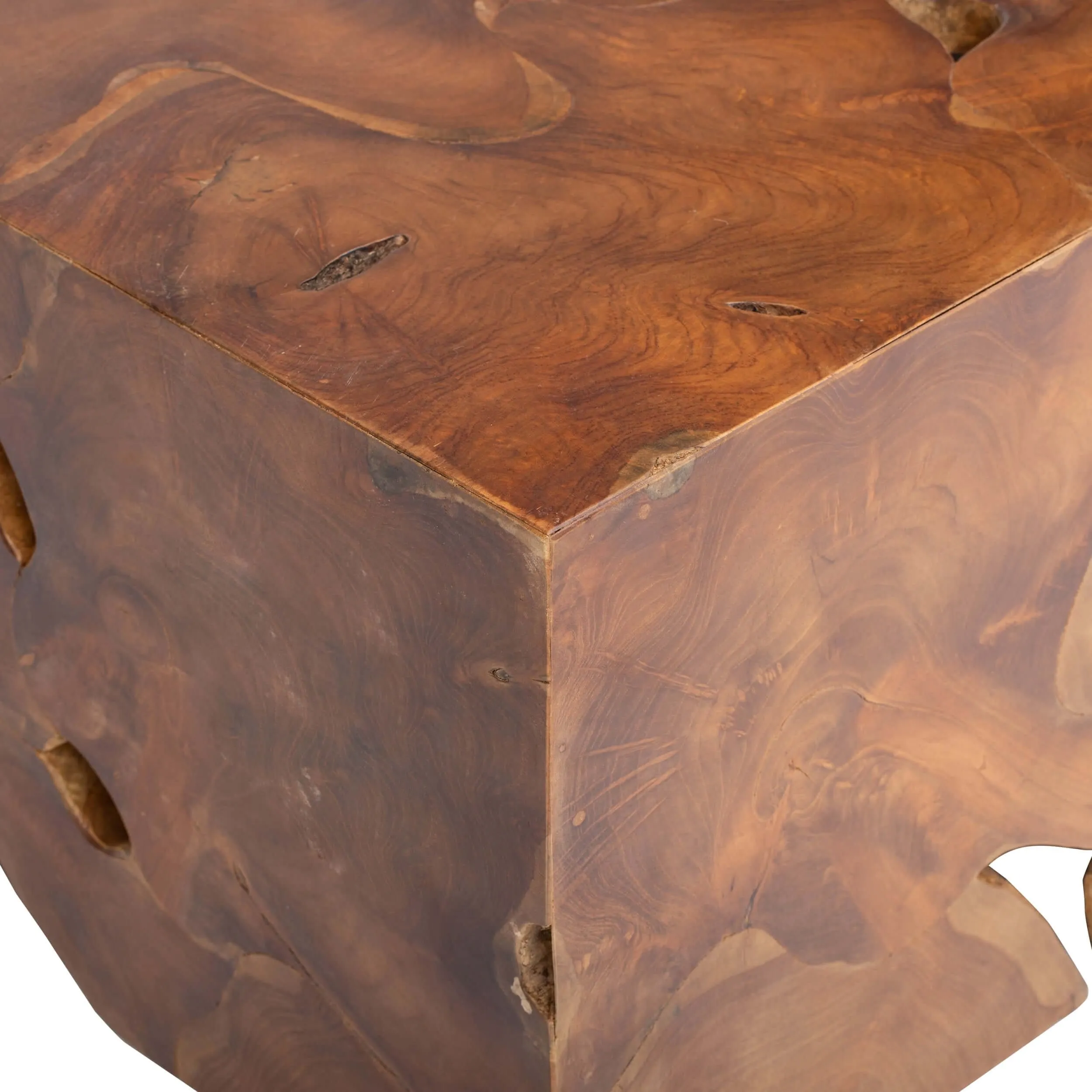 Teak Block Coffee Table