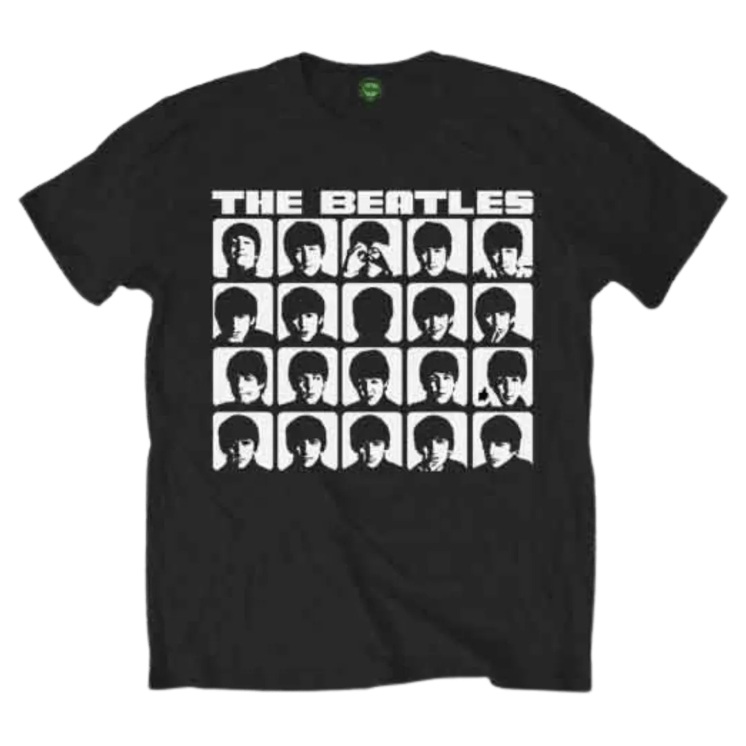 The Beatles / Hard Days Night Faces Tee (Black)