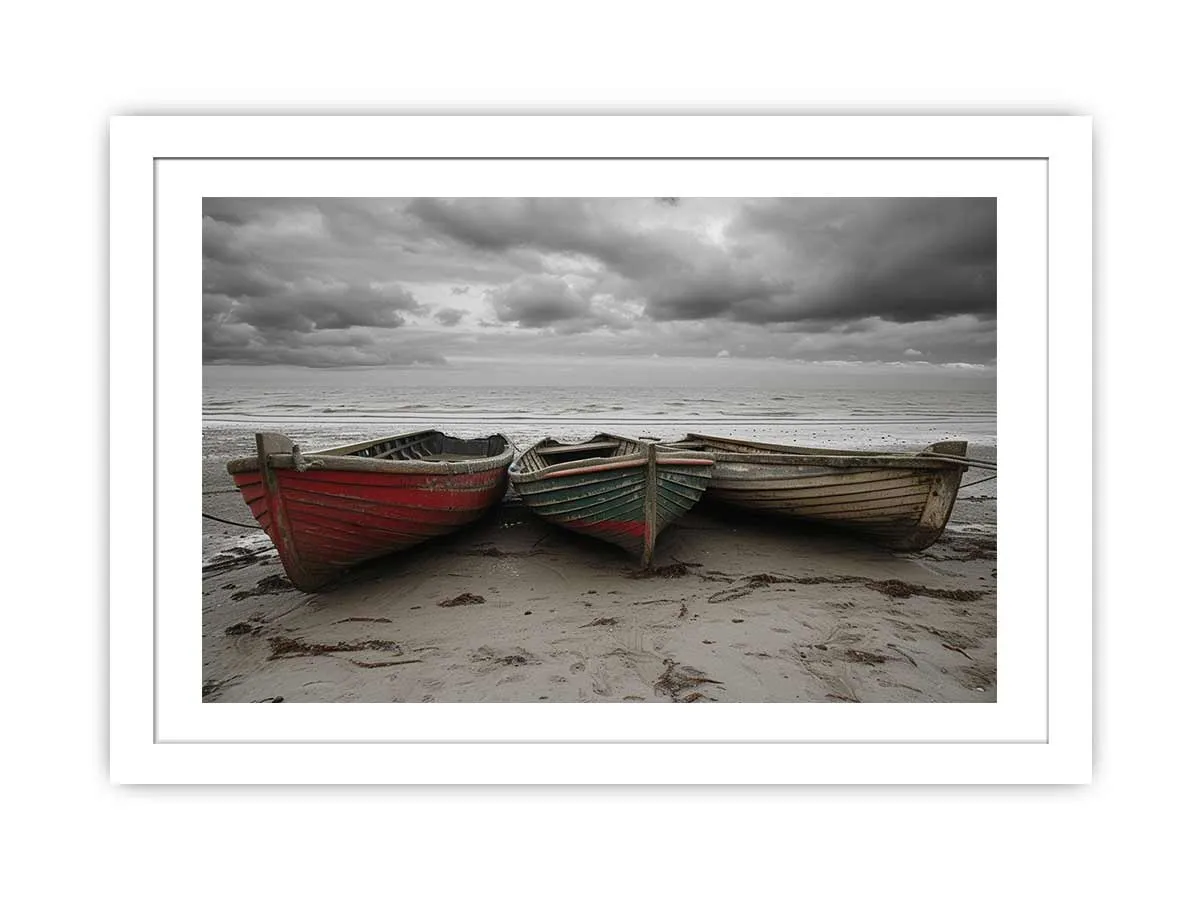 Three Boats Art - Stunning High-Resolution Wall Art Print