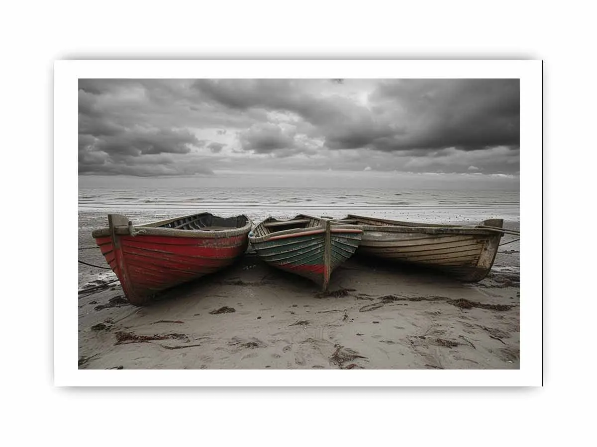 Three Boats Art - Stunning High-Resolution Wall Art Print