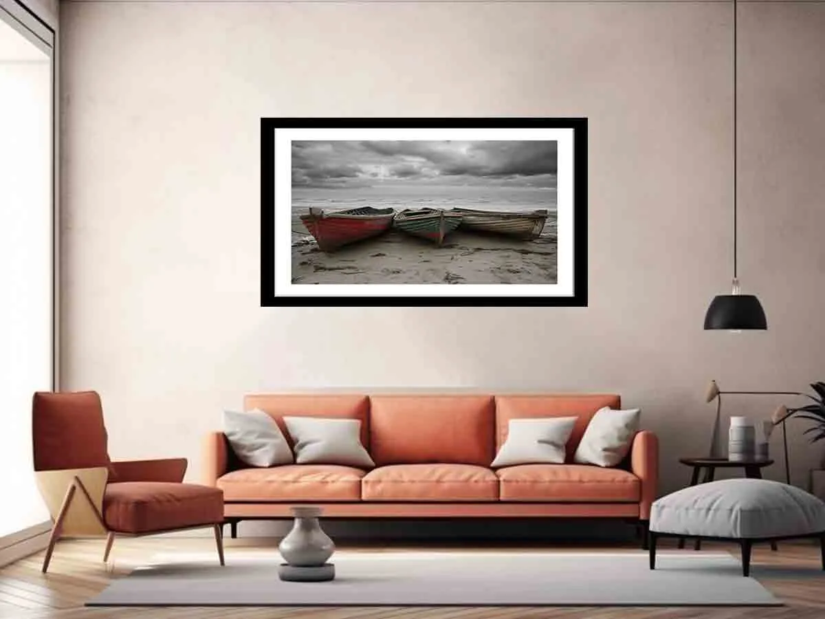 Three Boats Art - Stunning High-Resolution Wall Art Print