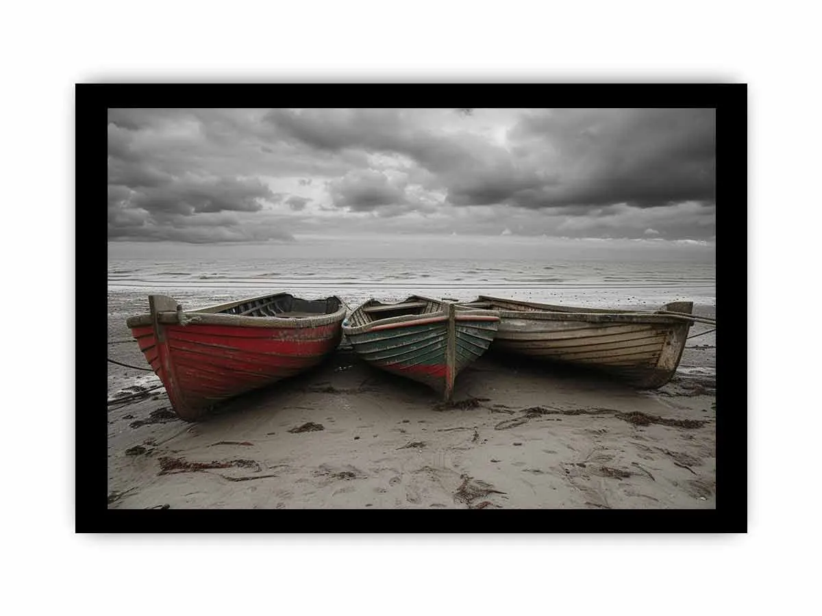 Three Boats Art - Stunning High-Resolution Wall Art Print