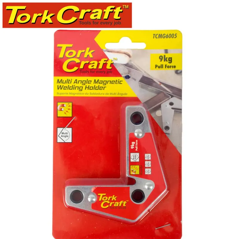 TORK CRAFT MAG. WELDING HOLDER 9KG P/FORCE 45-67-90-112-135 DEG. MULTI ANGLE TCMG6005