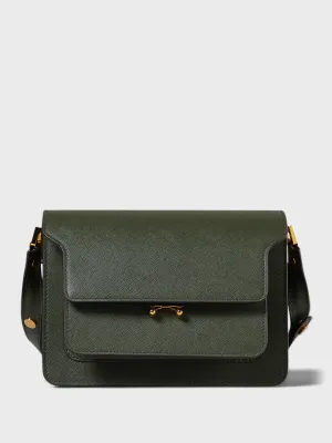 Trunk Bag in Dark Green Grained