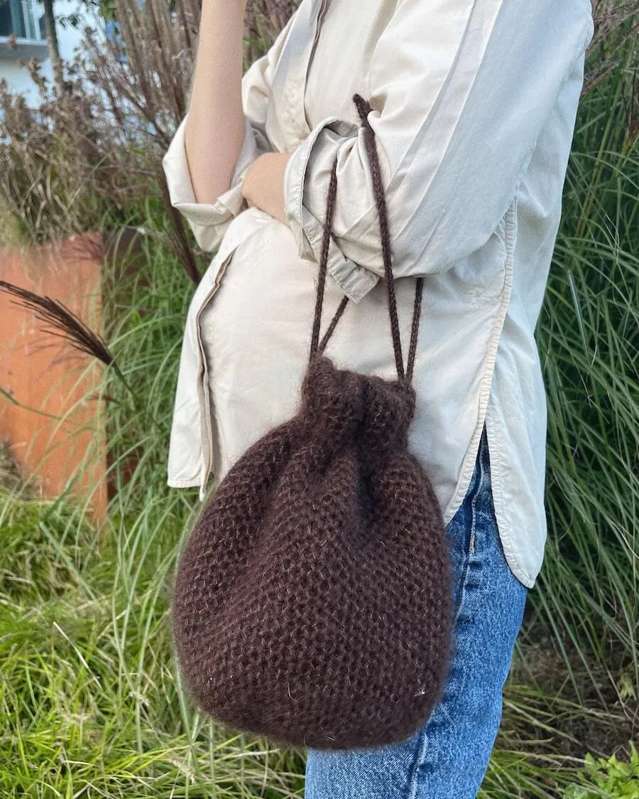 UDENLANDSKE FORHANDLERE Lining for round bottom bag - circumference 58 cm - Natural - Wholesale