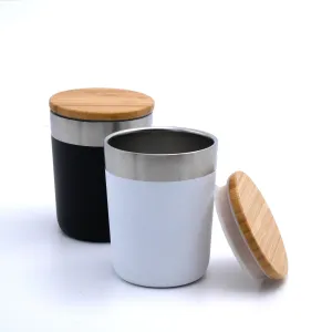 Vacuum Coffee Tumbler with Bamboo Lid